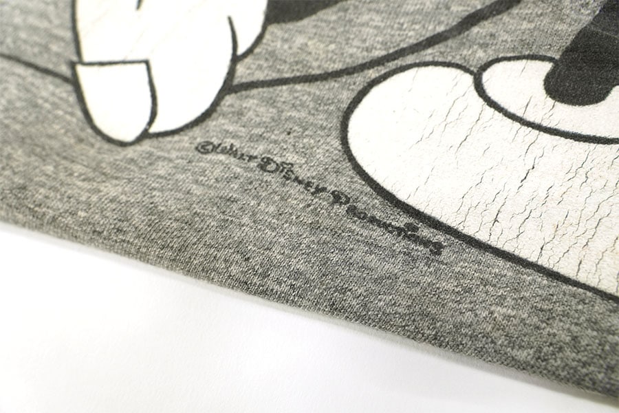 USA製　DISNEY ミッキー 4人　大判　プリント　tシャツ 霜降りグレー USA製 DISNEY ミッキー 4人 大判 プリント tシャツ 霜降りグレー