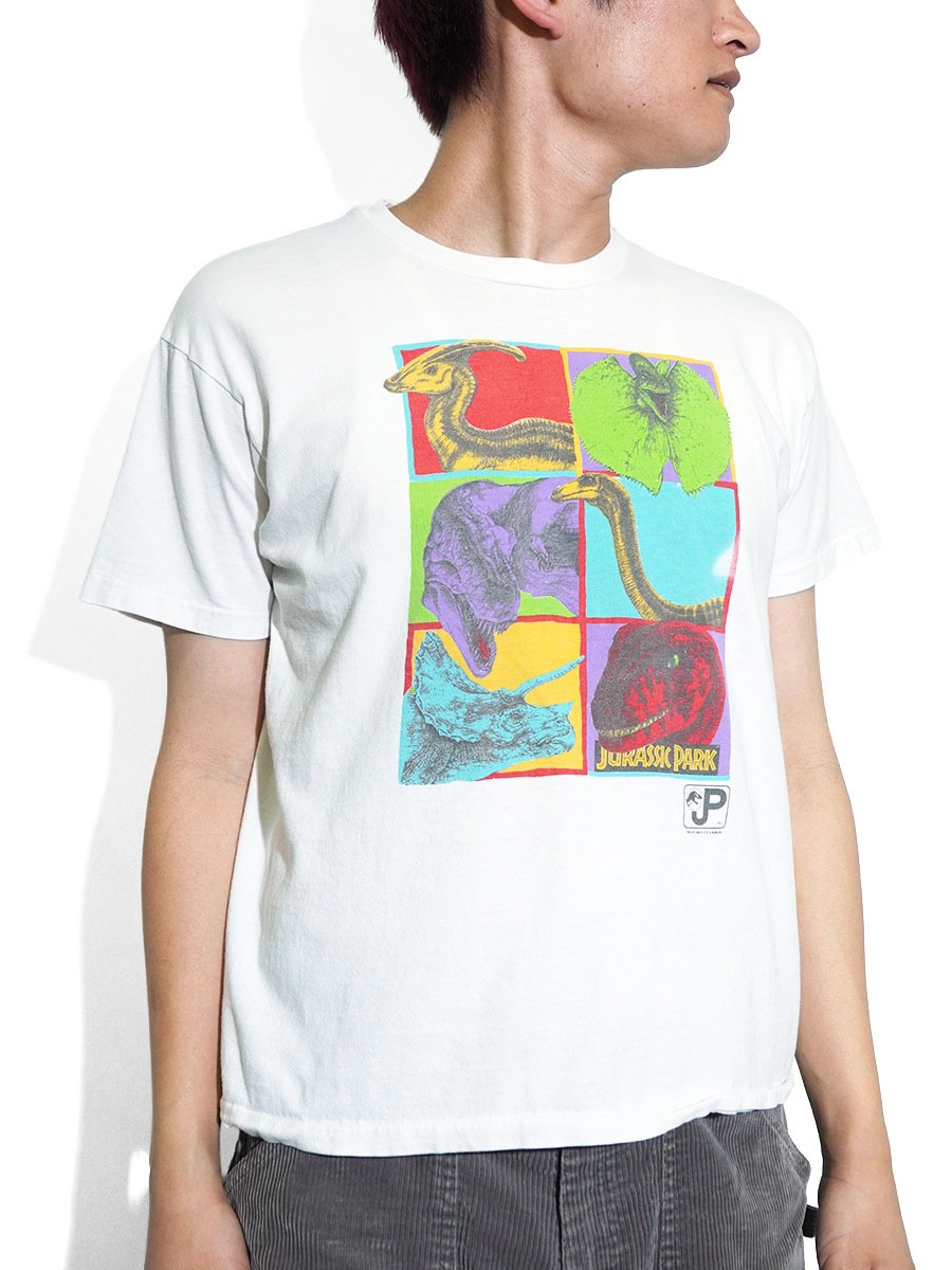 90'S HANES ''JURASSIC PARK'' T SHIRT (SIZE. KIDS X LARGE) MADE IN