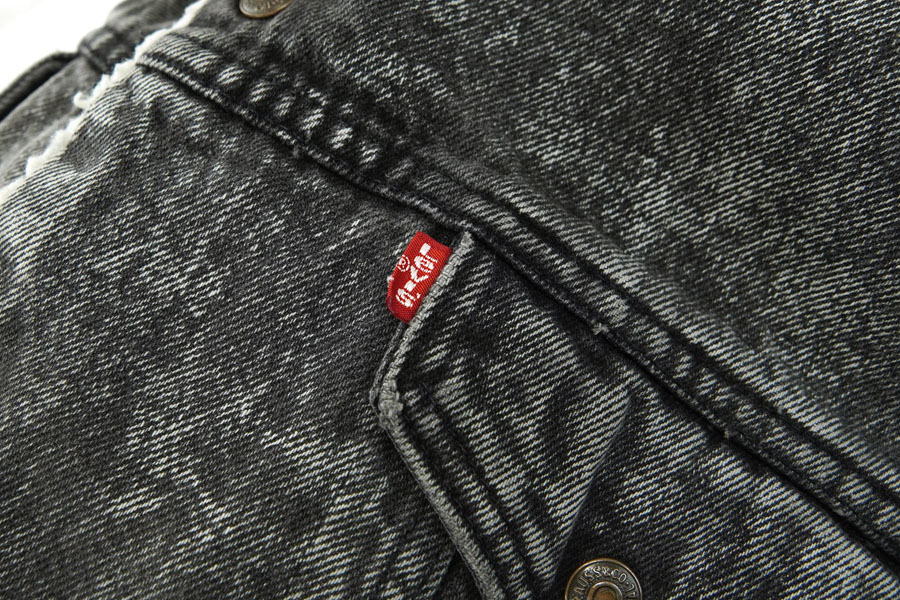 80's Levi's ブラックアシッドデニム ボアジャケット 表記(L) | すべて