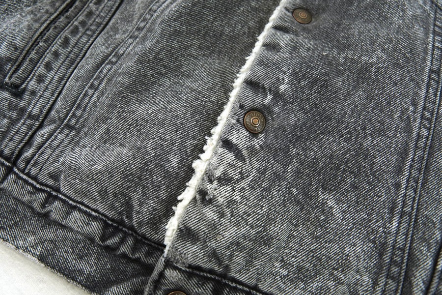 80's Levi's ブラックアシッドデニム ボアジャケット 表記(L) | すべて