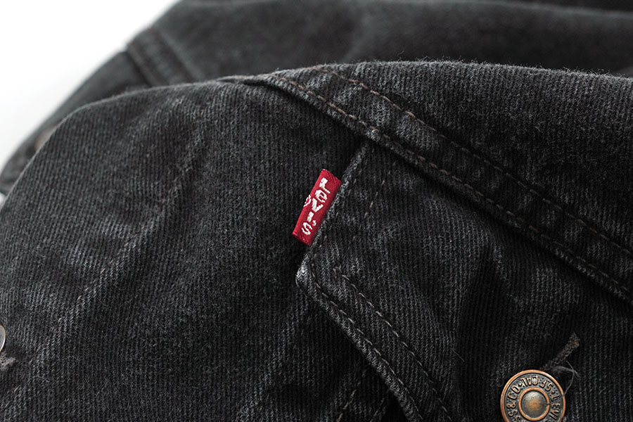 00'S LEVI'S 70507 BLACK DENIM JACKET (SIZE.XLARGE) MADE IN MEXICO