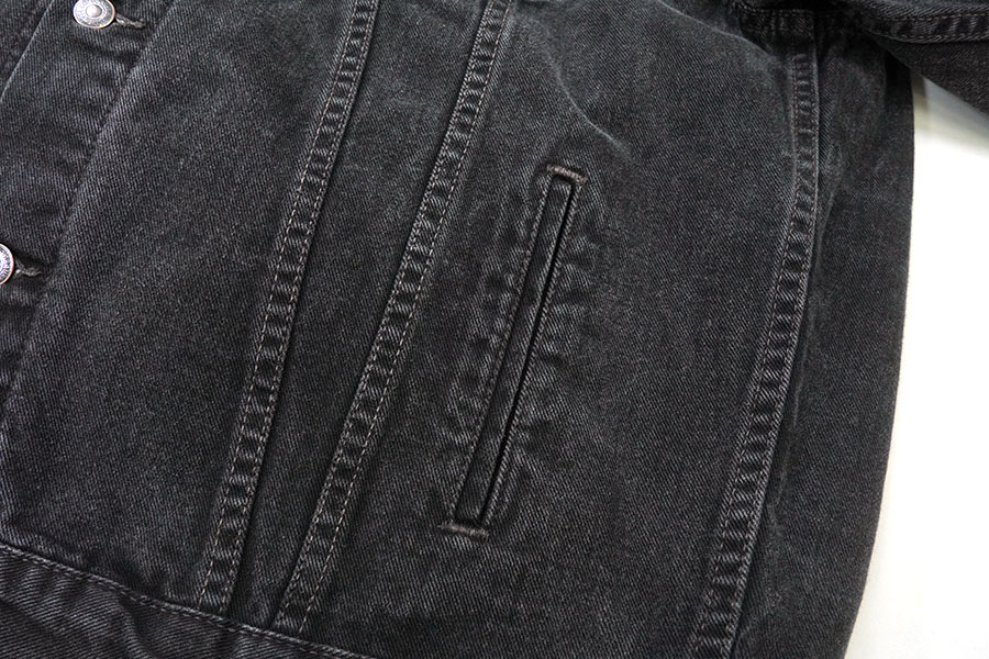 00'S LEVI'S 70507 BLACK DENIM JACKET (SIZE.XLARGE) MADE IN MEXICO