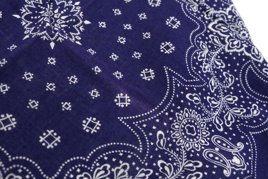 60'S ELEPHANT BRAND FAST COLOR BANDANA NAVY