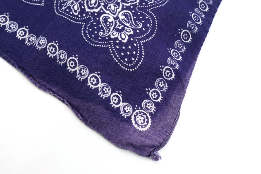 60'S ELEPHANT BRAND FAST COLOR BANDANA NAVY