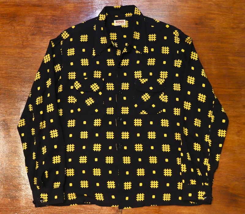 1950s L/S ROCKABILLY SHIRT , Size ML