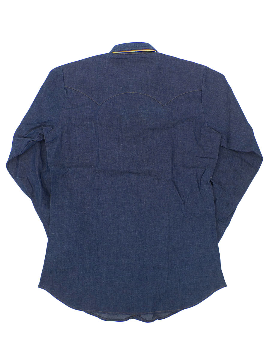 70's Levi's 60648 オレンジタブ デニムウエスタンシャツ 表記(M