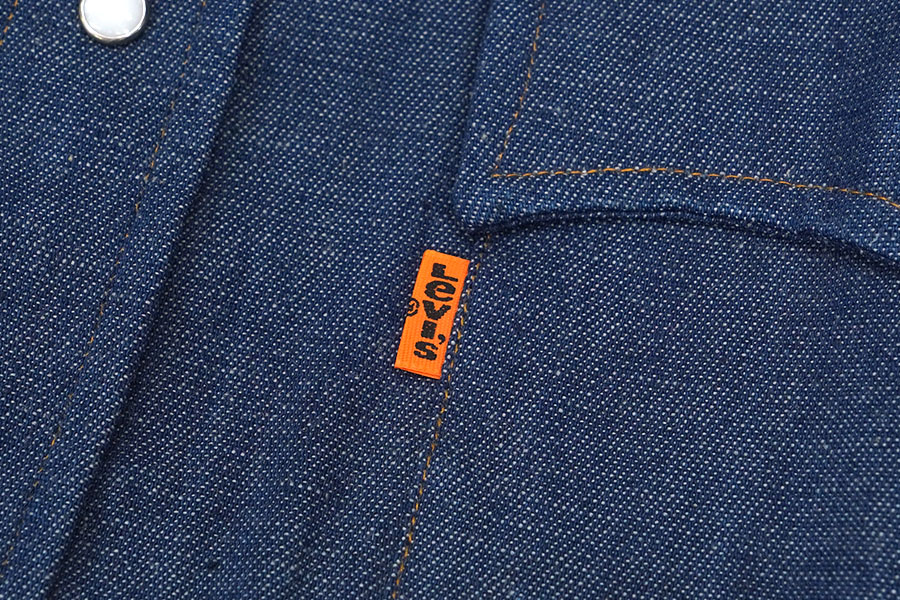 70's Levi's 60648 オレンジタブ デニムウエスタンシャツ 表記(M