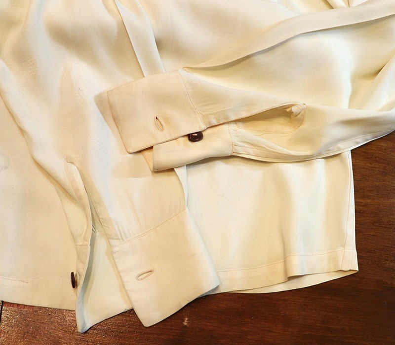 1940s L/S BACK PANEL HAWAIIAN , Size  L