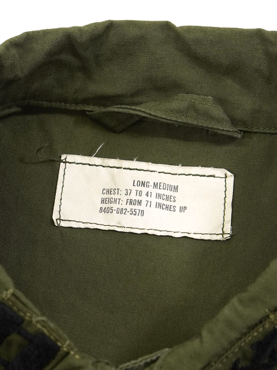 60's U.S.ARMY ジャングルファティーグJKT 3rd ノンリップ 表記(MEDIUM