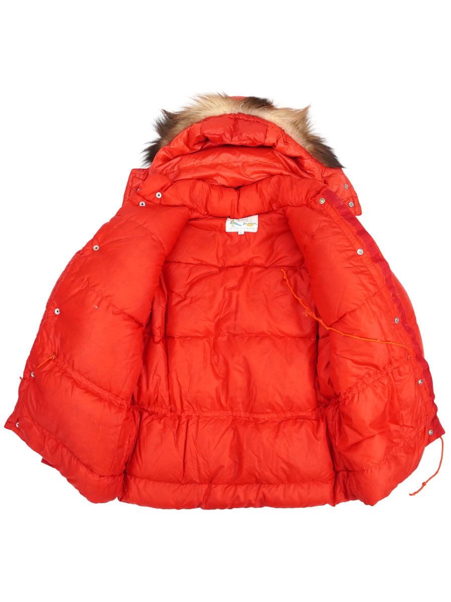 60's Recreational Equipment 筆記体タグ ファーフード付き ダウン