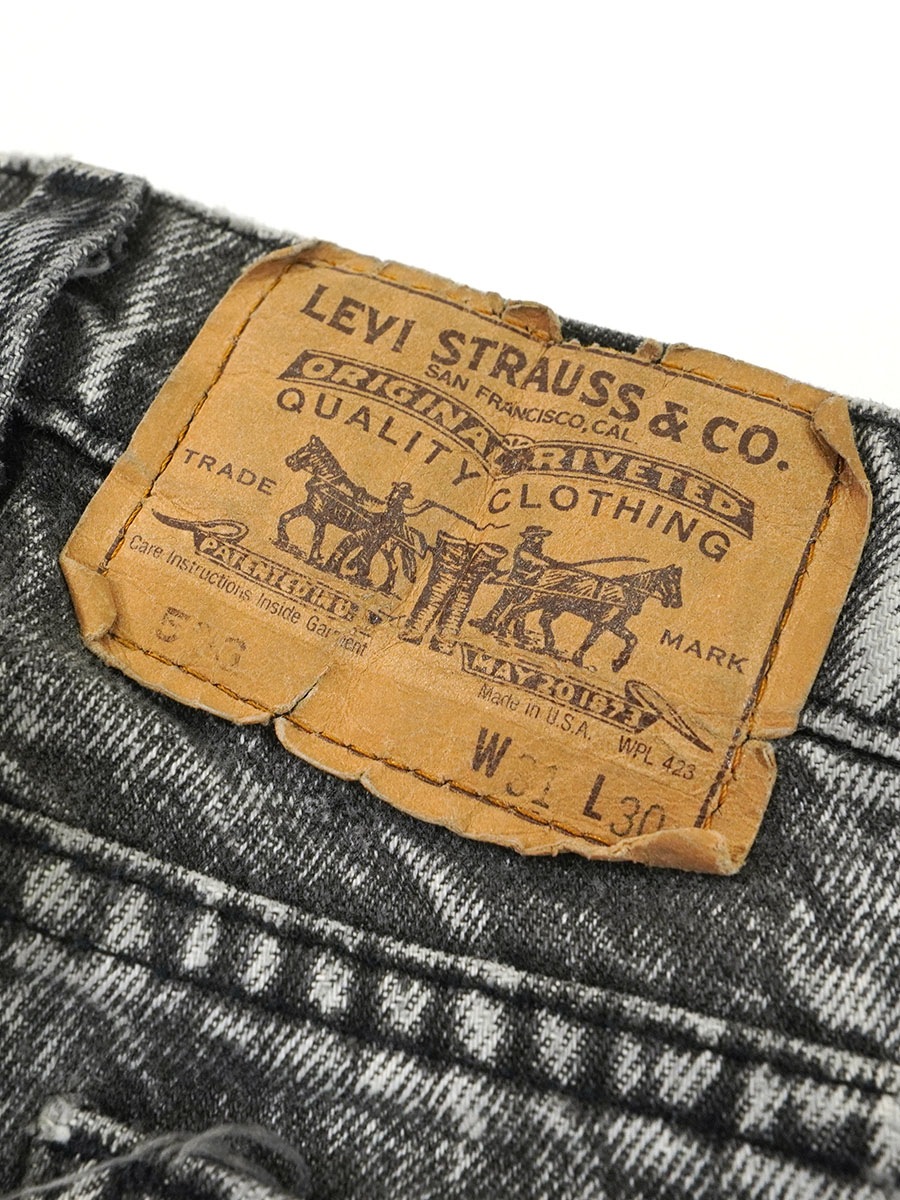 90's Levi's 506 アシッドブラック デニムパンツ 表記(31ｘ30) USA製