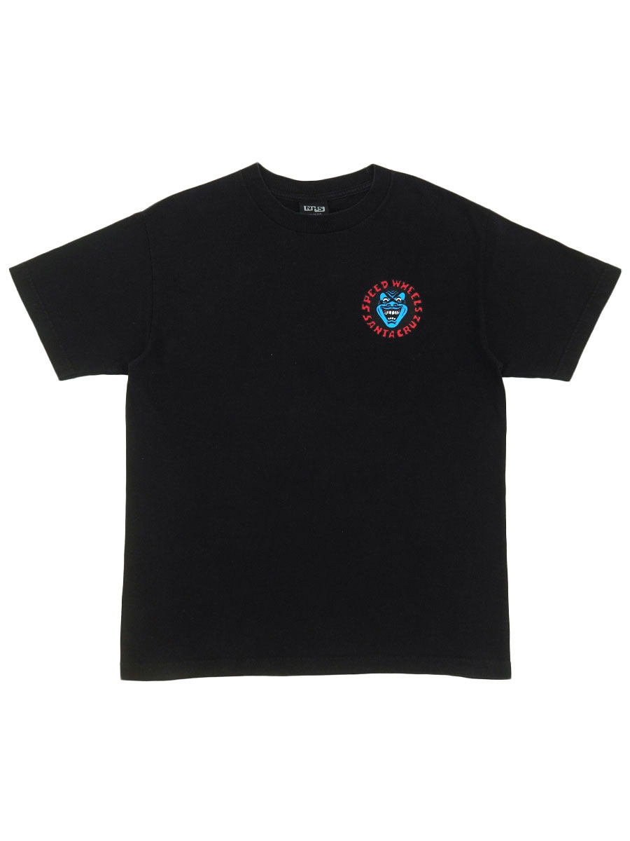 00'S NHS ''SPEED WHEELS SANTA CRUZ'' T SHIRT BLACK (SIZE.MEDIUM
