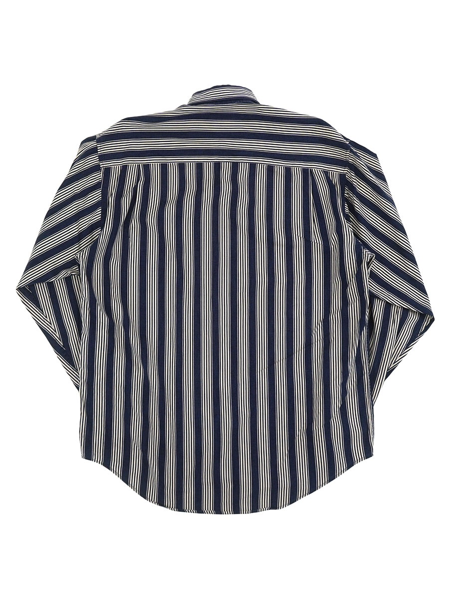 90'S OLD GAP STRIPE LONG SLEEVE B.D. SHIRT (SIZE.SMALL) | NEW ITEM