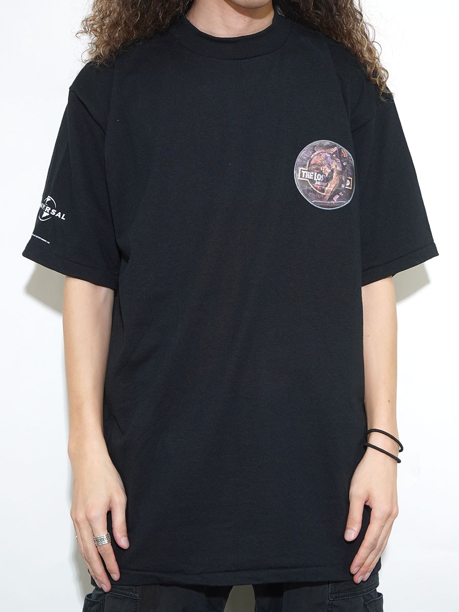 90's POST NO BILLS ''THE LOST WORLD JURASSIC PARK'' レンチキュラーシール 袖プリント Tシャツ 実寸(XL位)