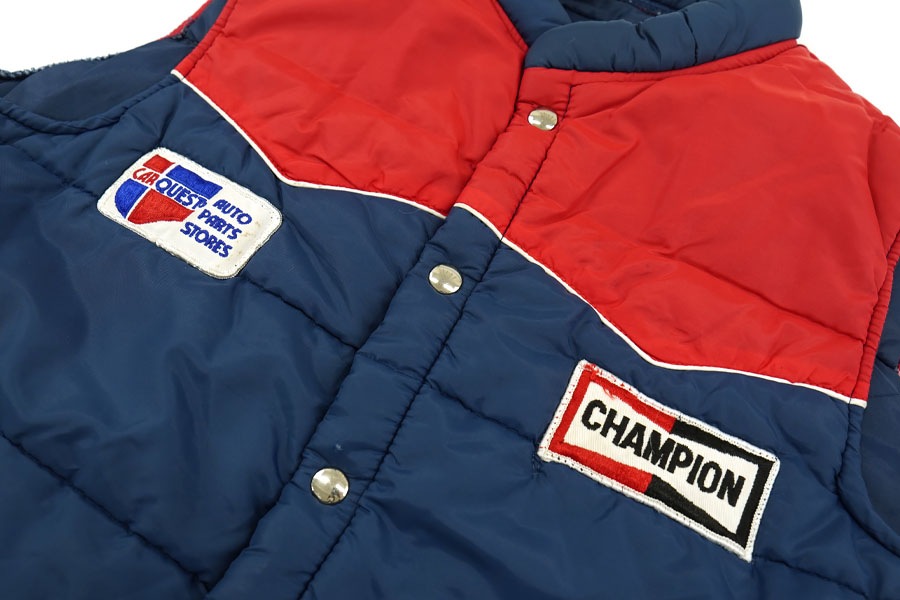 70'S CARQUEST RACING VEST WITH CHAMPION PLUG PATCH (SIZE. X LARGE