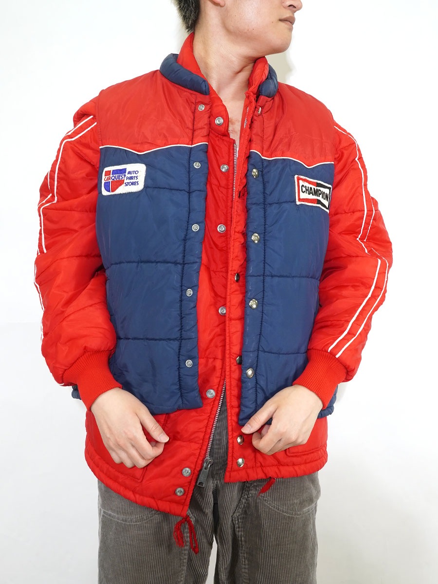 70'S CARQUEST RACING VEST WITH CHAMPION PLUG PATCH (SIZE. X LARGE