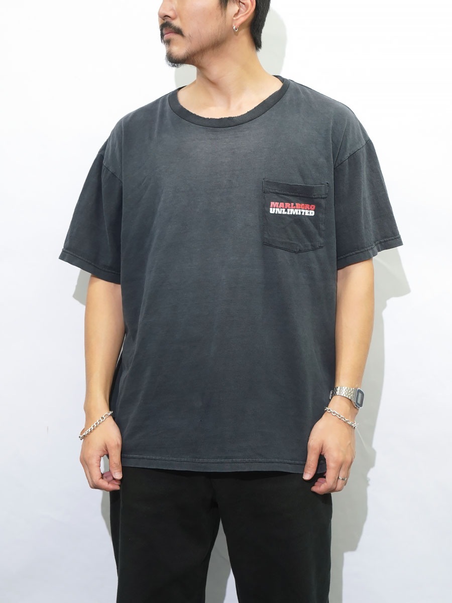90's UNLIMITED MARLBORO ''LIZARD'' ポケットTシャツ 表記(XL) USA製