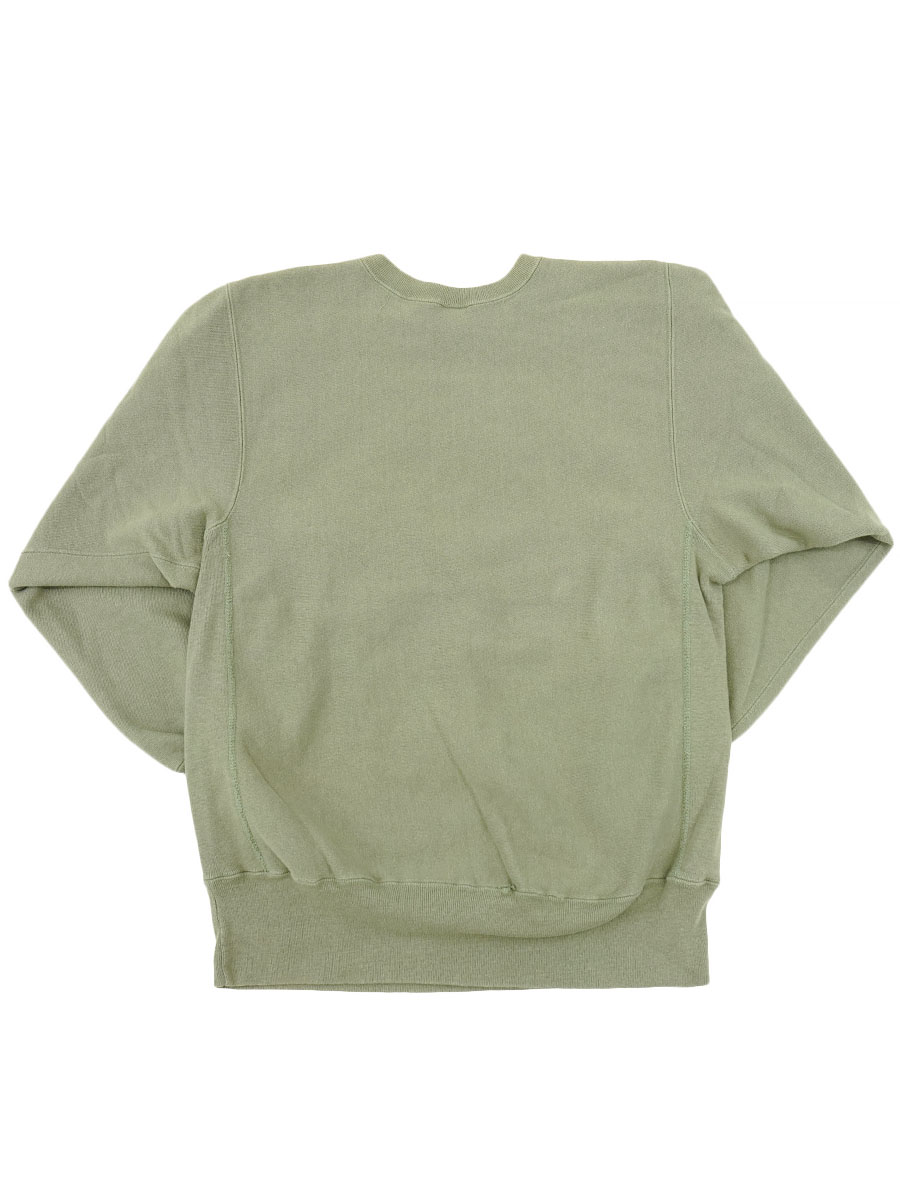 90's 刺繍タグ チャンピオンRW 無地 セージグリーン 表記(XL) USA製 目