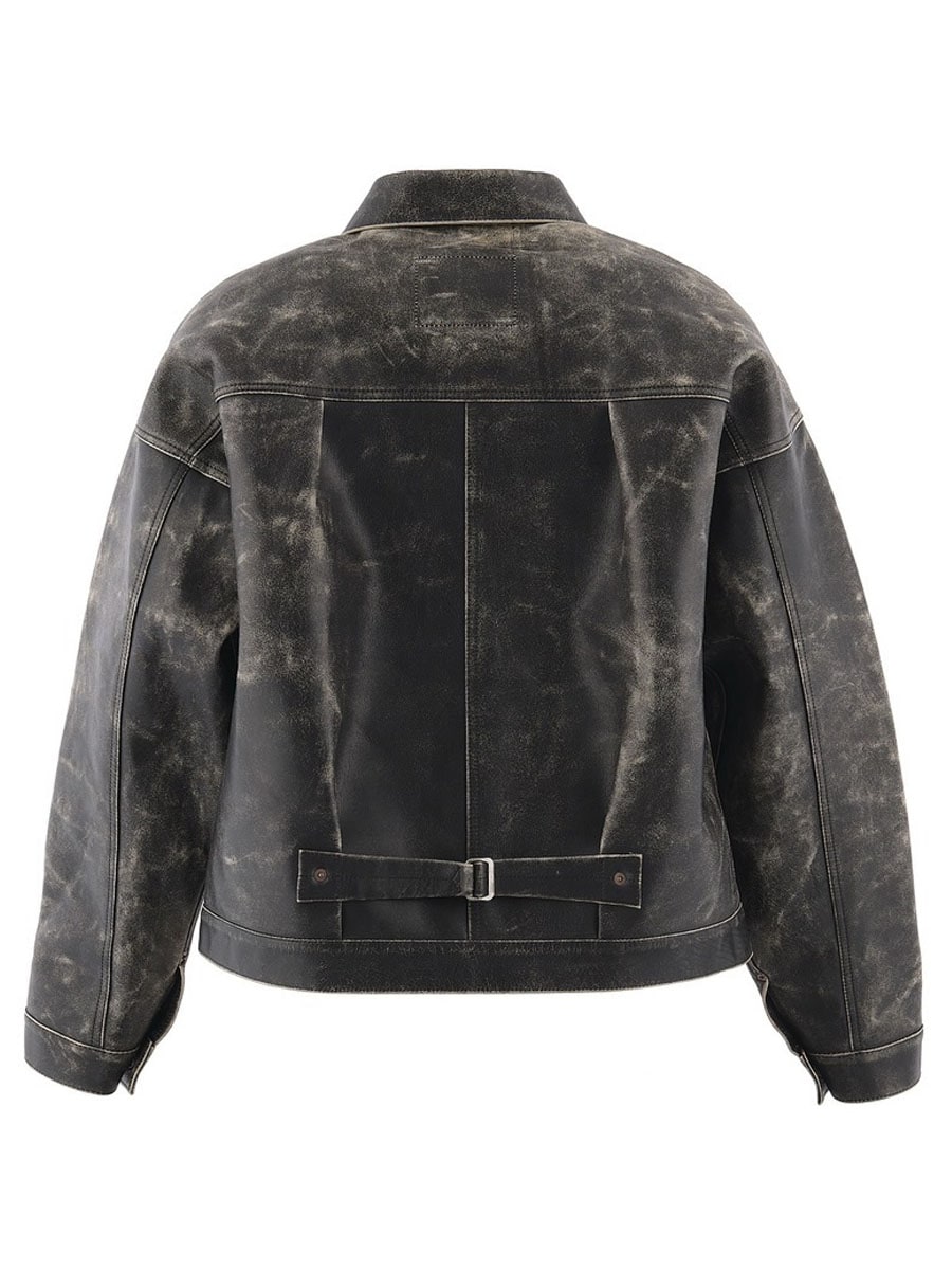 SAINT Mxxxxxx X BerBerJin BBJ_LEATHER JACKET BLACK (SIZE.LARGE