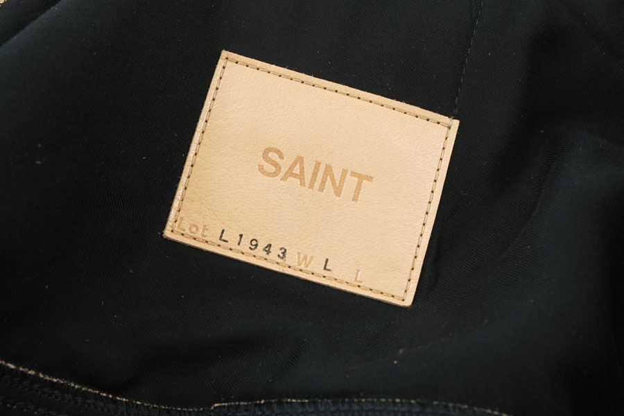 SAINT Mxxxxxx X BerBerJin BBJ_LEATHER JACKET BLACK (SIZE.LARGE)