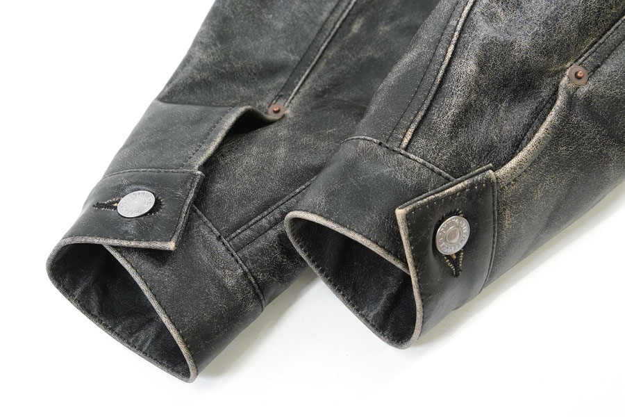SAINT Mxxxxxx X BerBerJin BBJ_LEATHER JACKET BLACK (SIZE.LARGE)