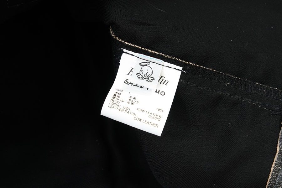 SAINT Mxxxxxx X BerBerJin BBJ_LEATHER JACKET BLACK (SIZE.LARGE)