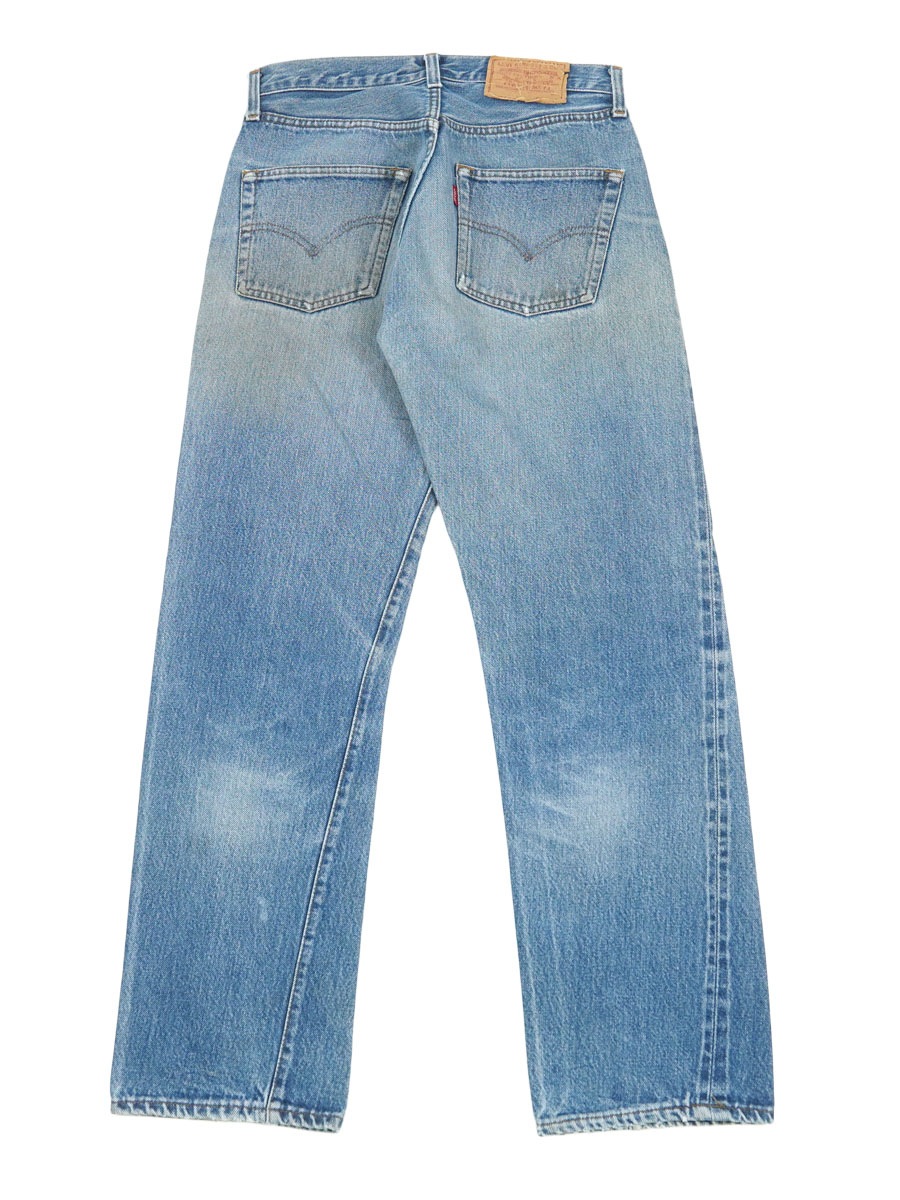80s USA製 Levi'sリーバイス 501 赤耳 デニムパンツ ヒゲ w27