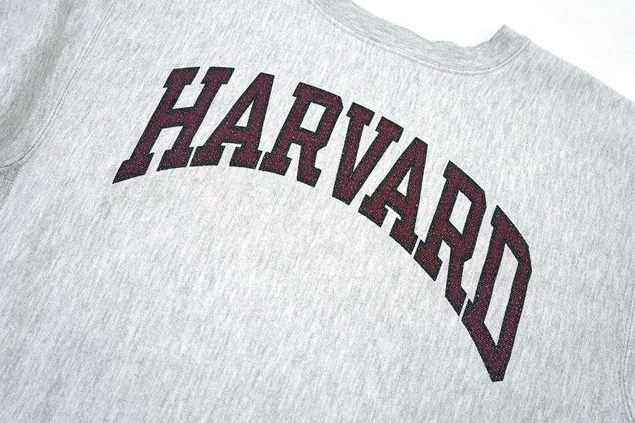 90's 刺繍タグ チャンピオンRW ''HARVARD'' グレー 表記(L) USA製