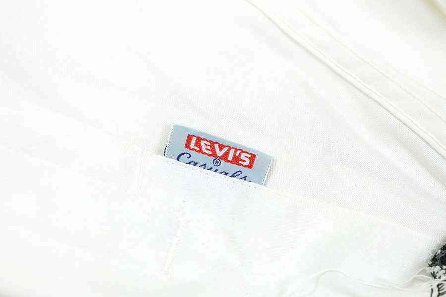 60's Levi's Casuals リブライン スウィングトップ ホワイト 表記(36) DEAD