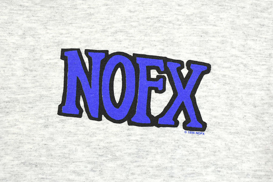 90's WILD OATS ''NOFX'' 両面プリント Tシャツ グレー 表記(L