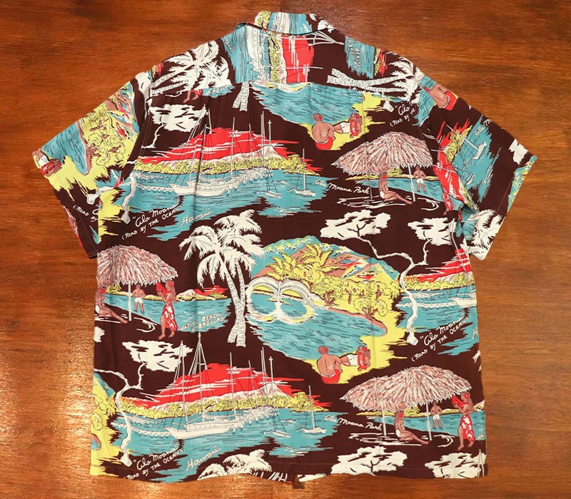 1950s HAWAIIAN SHIRT , Size Ｌ