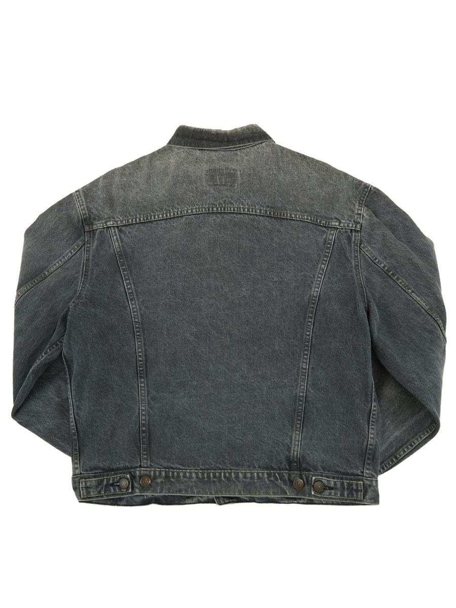 90's LEVI'S 70503 先染めブラック デニムジャケット 実寸(XL位