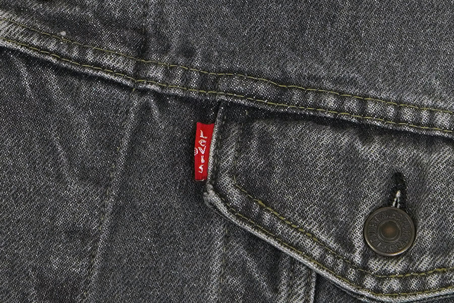90's LEVI'S 70503 先染めブラック デニムジャケット 実寸(XL位