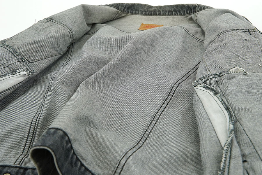 90's LEVI'S 70503 先染めブラック デニムジャケット 実寸(XL位