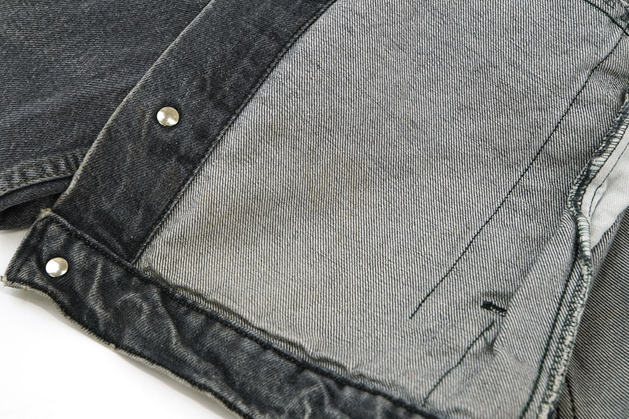 90's LEVI'S 70503 先染めブラック デニムジャケット 実寸(XL位
