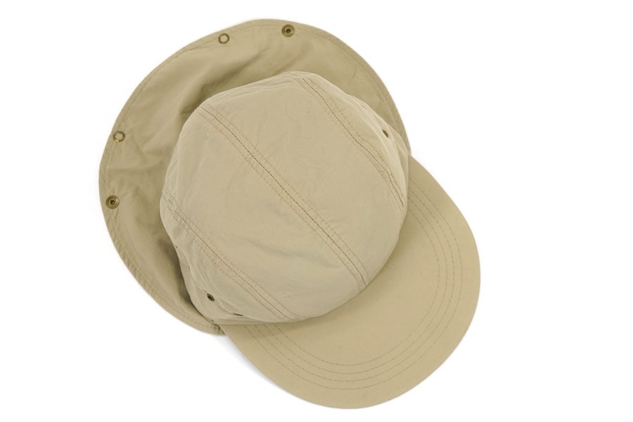 00s LLBean ロングビルキャップ　サンフェード 90's L.L.Bean サンシェード ロングビルキャップ タン USA製