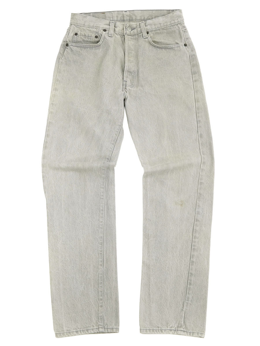 80's LEVI'S 501-0657 内股シングル カラーデニムパンツ グレー 表記(W32 L32) USA製