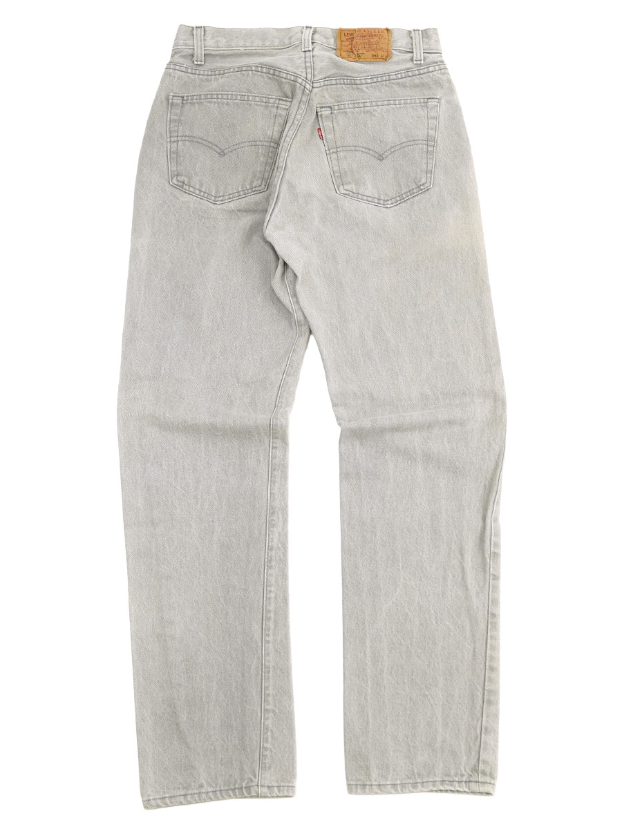 80's LEVI'S 501-0657 内股シングル カラーデニムパンツ グレー 表記(W32 L32) USA製