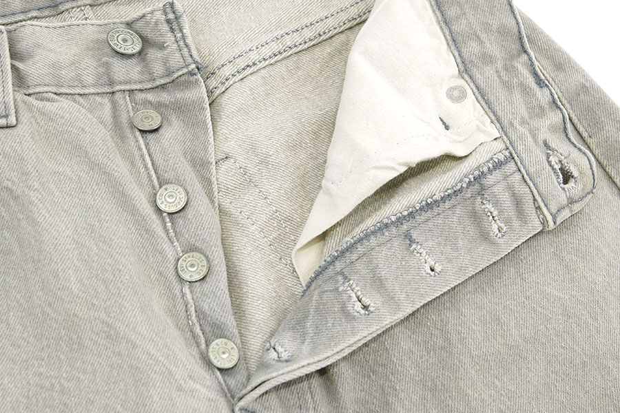 80's LEVI'S 501-0657 内股シングル カラーデニムパンツ グレー 表記(W32 L32) USA製