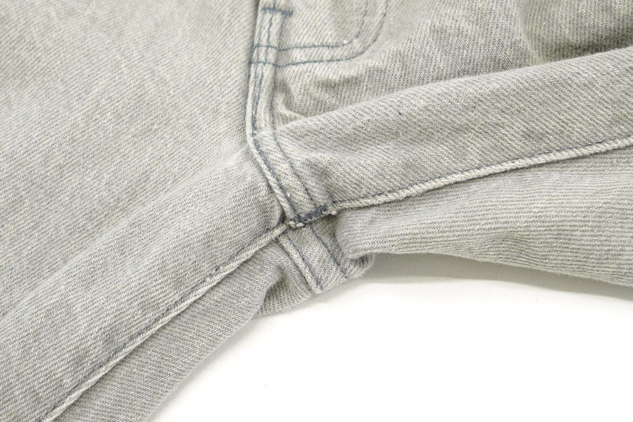 80's LEVI'S 501-0657 内股シングル カラーデニムパンツ グレー 表記(W32 L32) USA製