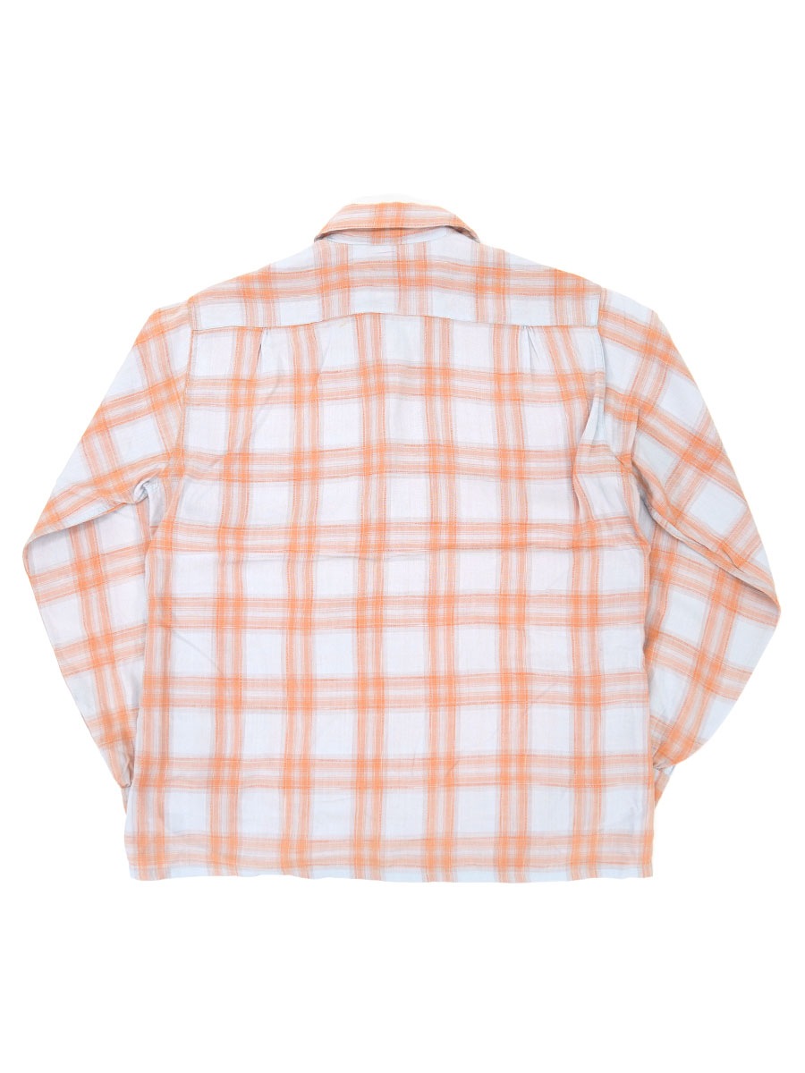 60's Manhattan ループカラー 好配色チェック L/S レーヨン