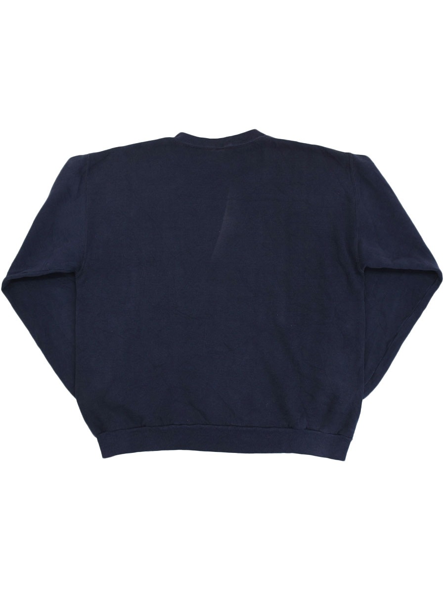 AMERICANA Navy EAGLES ショートスリーブ スウェット　M H＞ ハーフジップ ショートスリーブ クルーザー スウェット