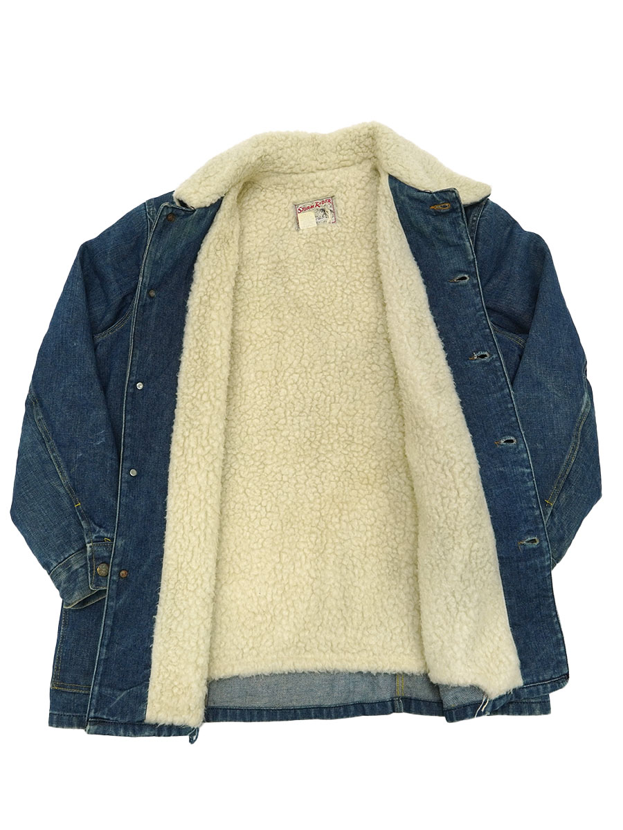 70's Lee STORM RIDER バッドダイ デニムボアJKT 実寸(XL位) USA