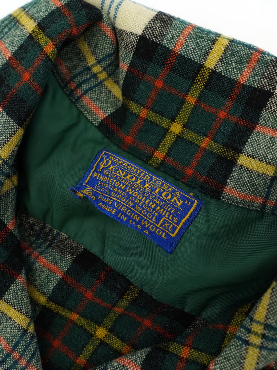 70's ペンドルトン 好配色チェック ボードシャツ 表記(XL) | NEW ITEM