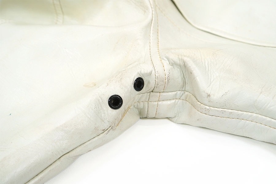 HARLEY-DAVIDSON ホワイトレザージャケット 70's Harley-Davidson バイナルレザージャケット ホワイト 表記