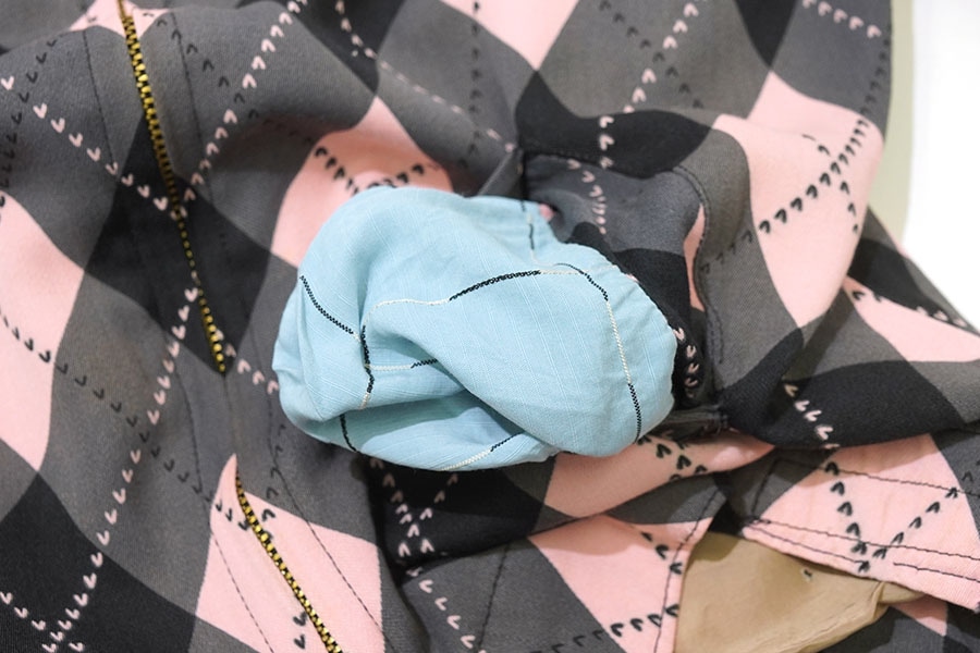 50's ACE Outerwear アーガイル柄 レーヨンギャバブルゾン ピンク！ 実寸(M位)