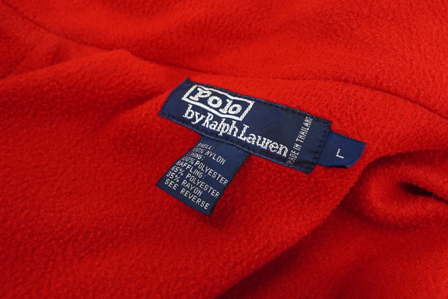 Polo Ralph 裏フリース ポリシェルJKT POLO SPORT イエロー×レッド 表記(L) 