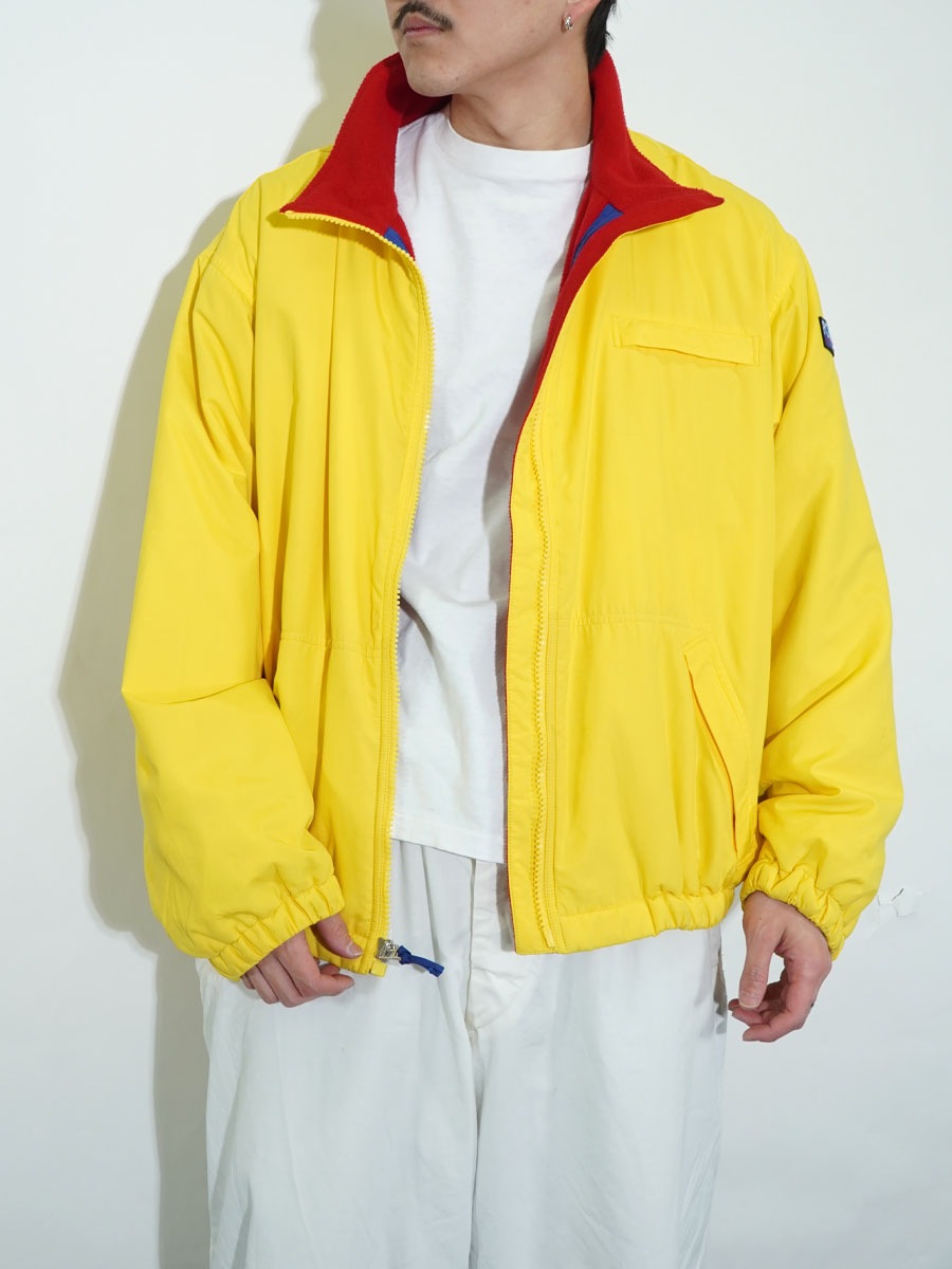Polo Ralph 裏フリース ポリシェルJKT POLO SPORT イエロー×レッド 表記(L) 