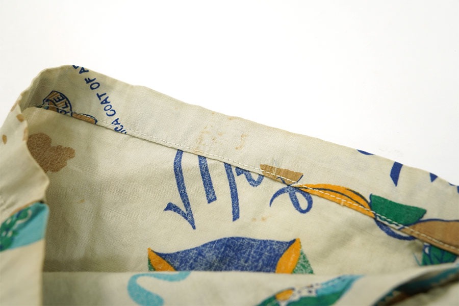 60's Land'n Sea ループカラー 総柄 ハワイアンシャツ 表記(M)