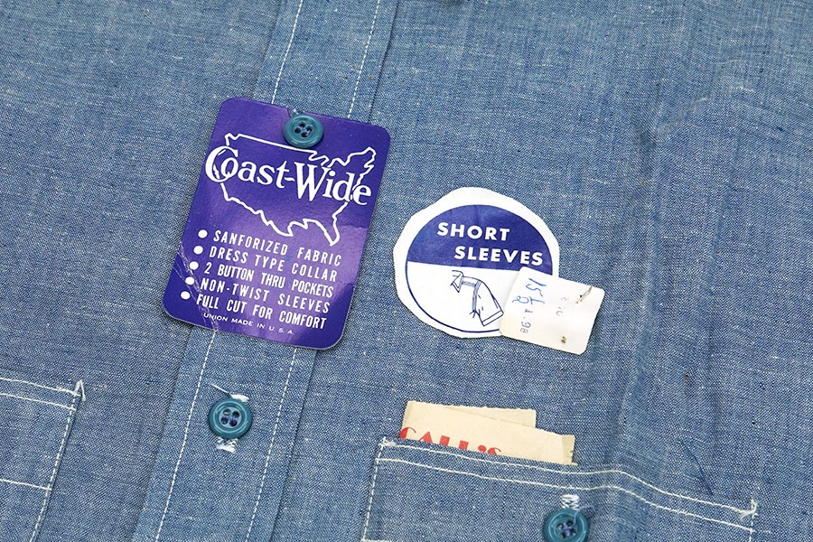 60's Cast-Wide  SHIRTS S/S シャンブレーシャツ 表記(15 1/2) DEAD
